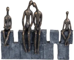 Libra Bronze Blocks Family Of Four