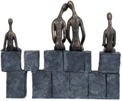 Libra Bronze Blocks Family Of Four -Household Items 46108 3705
