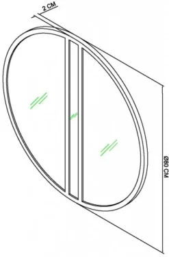 Other Markham Silver Grey Wall Mirror -Household Items 48263 38481