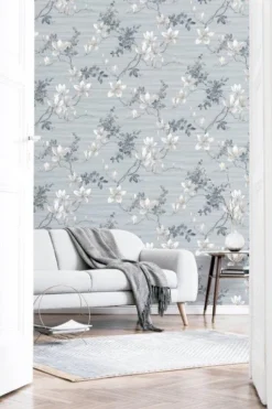 Arthouse Jardin Floral Grey Wallpaper -Household Items 48697 37228