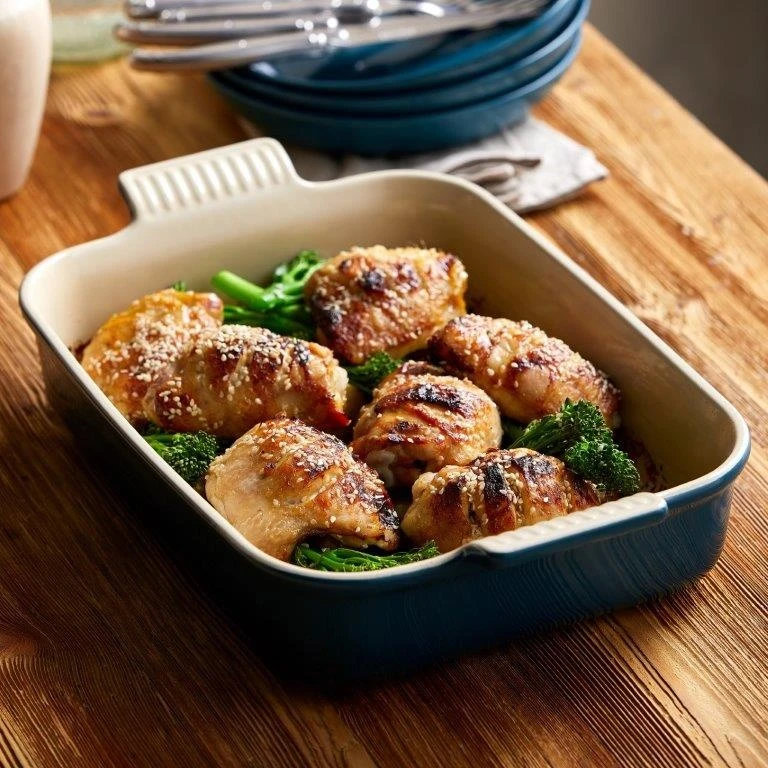 Le Creuset Heritage Deep Rectangular Dish 26cm Deep Teal 3 Le Creuset Heritage Deep Rectangular Dish 26cm Deep Teal - Image 3