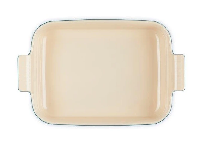 Le Creuset Heritage Deep Rectangular Dish 32cm Deep Teal 1 Le Creuset Heritage Deep Rectangular Dish 32cm Deep Teal