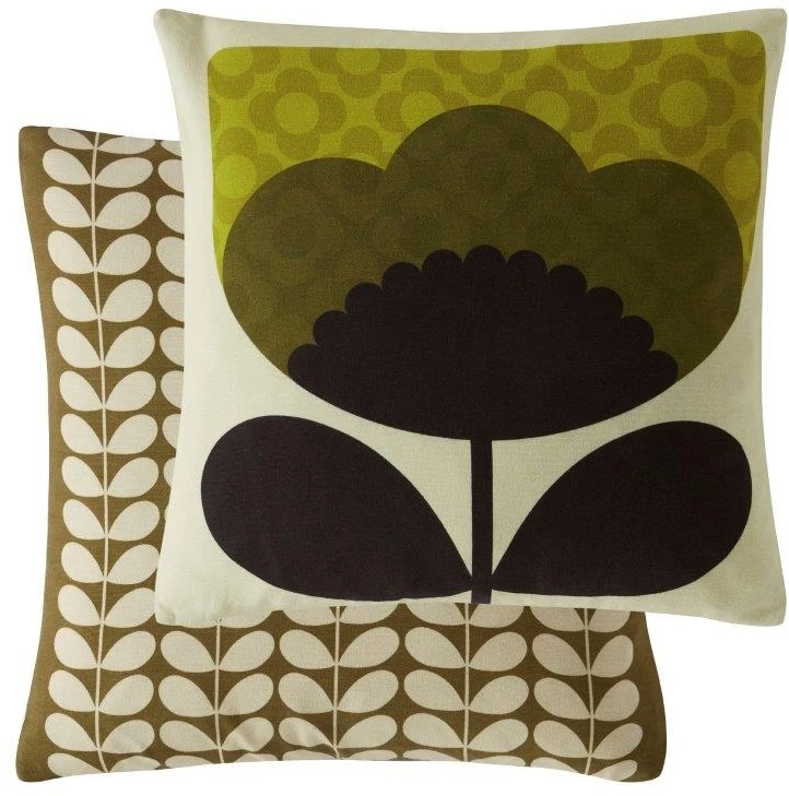 Orla Kiely Spring Bloom Seagrass Cushion 1 Orla Kiely Spring Bloom Seagrass Cushion