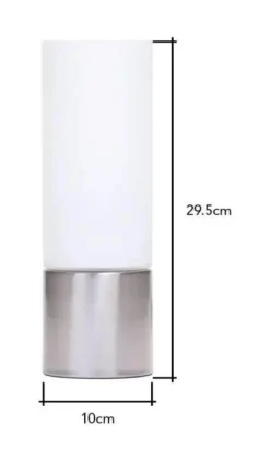 BHS Tilly Touch Table Lamps Lamp Satin Nickel -Household Items 50016 33779