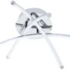 BHS Aalto Cross Arms LED Flush Ceiling Light Chrome