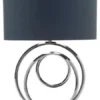 BHS Saturn Swirl Base Table Lamps Lamp Dark Grey Shade