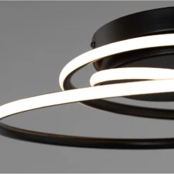 BHS Pei Rings LED Flush Ceiling Light Black -Household Items 50026 33746