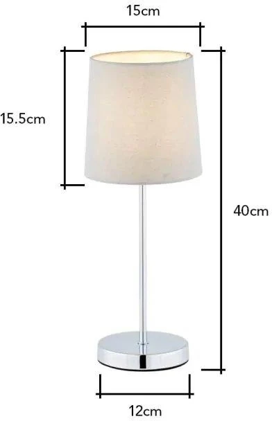 BHS Mira Touch Stick Table Lamps Lamp Grey 2 BHS Mira Touch Stick Table Lamps Lamp Grey - Image 2