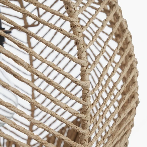 Pacific Lifestyle Sibuco Natural Woven Paper Pendant 2 Pacific Lifestyle Sibuco Natural Woven Paper Pendant - Image 2