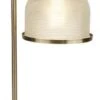 Searchlight Bistro II Table Lamp - Antique Brass & Halophane Glass