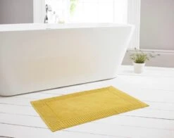 Deyongs Bliss Terry Bath Mat Mustard