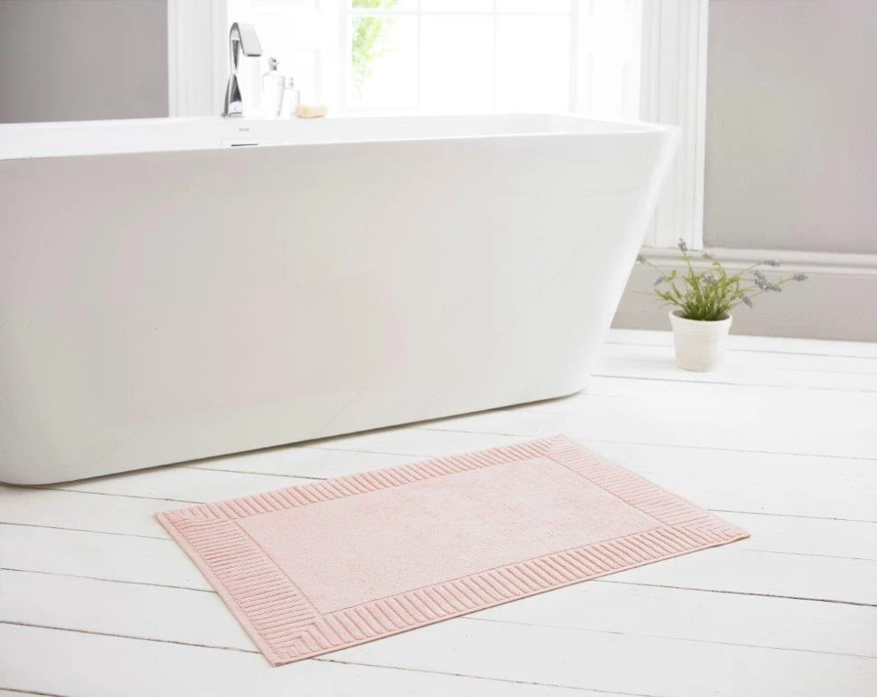 Deyongs Bliss Terry Bath Mat Pink 1 Deyongs Bliss Terry Bath Mat Pink