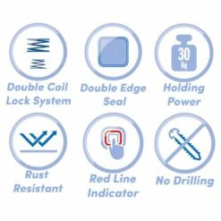 Showerdrape Pushloc Corner Basket 5 Showerdrape Pushloc Corner Basket -Household Items 50132 33600