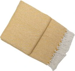 Malini Kampala Throw Mustard 130cm X 180cm