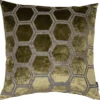 Malini Ivor Olive Cushion 56cm X 56cm