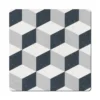 Denby Grey Geometric Squares Placemats Set Of 6