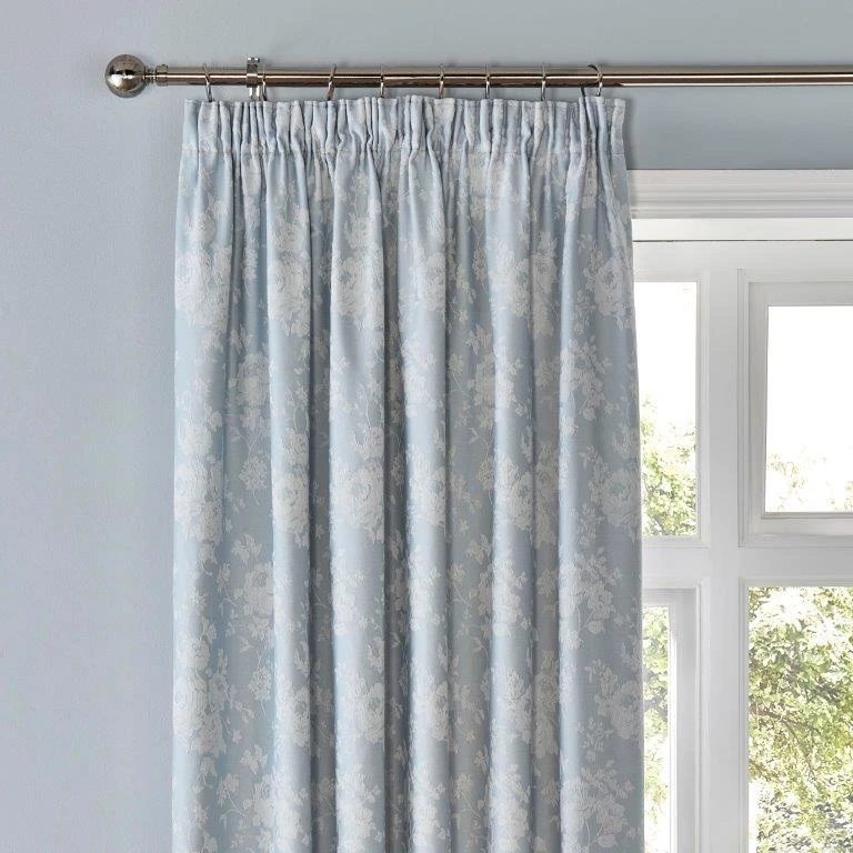 Dreams & Drapes Imelda Duck Egg 66x72 Curtains 2 Dreams & Drapes Imelda Duck Egg 66x72 Curtains - Image 2