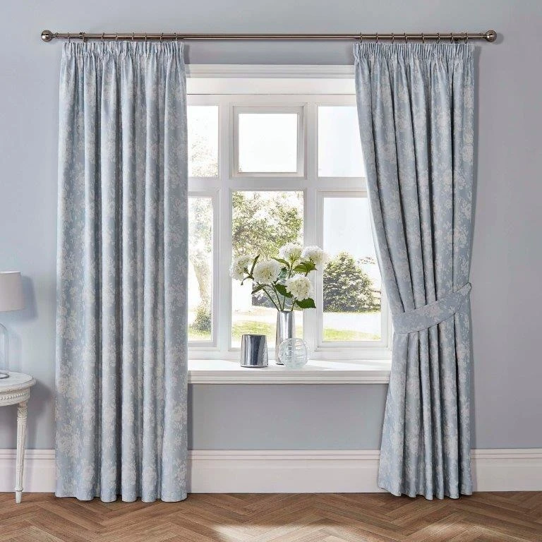Dreams & Drapes Imelda Duck Egg 66x72 Curtains 1 Dreams & Drapes Imelda Duck Egg 66x72 Curtains