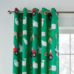 Catherine Lansfield Farmyard Animals Kids 66x72 Curtains 5 Catherine Lansfield Farmyard Animals Kids 66x72 Curtains -Household Items 51321 30044