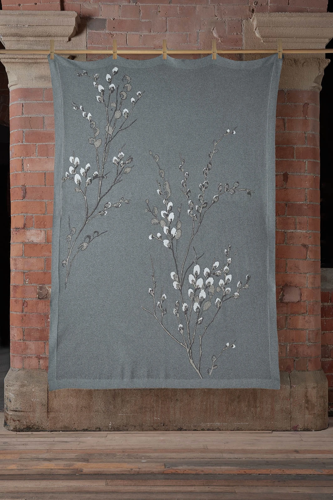 Laura Ashley Pussy Willow Steel Blanket 2 Laura Ashley Pussy Willow Steel Blanket - Image 2