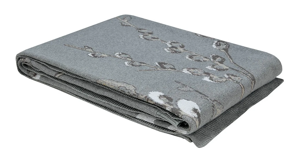 Laura Ashley Pussy Willow Steel Blanket 1 Laura Ashley Pussy Willow Steel Blanket