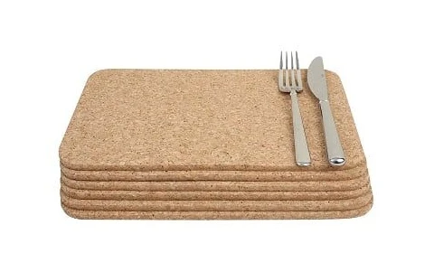 Rectangular Table Mats In Cork Set Of 6 1 Rectangular Table Mats In Cork Set Of 6