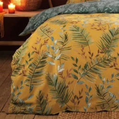 Furn Mazari Exotic Jungle Duvet Cover Set Mustard -Household Items 53563 25540