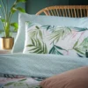 Furn Bali Palm Botanical Duvet Cover Set Green