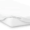 Belledorm Jersey White 38cm Fitted Sheet