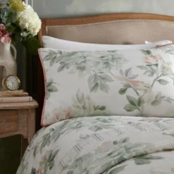 Appletree Campion Green/Coral Duvet Cover Set -Household Items 54058 24030