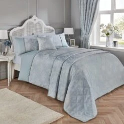 Dreams & Drapes Imelda Duck Egg Duvet Cover Set