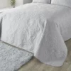 Serene Luana Silver Quilt Duvet Cover Set