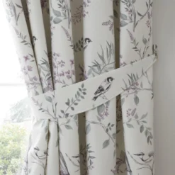 Dreams & Drapes Jazmine Heather Lined Pencil Pleat Curtains -Household Items 54227 23445