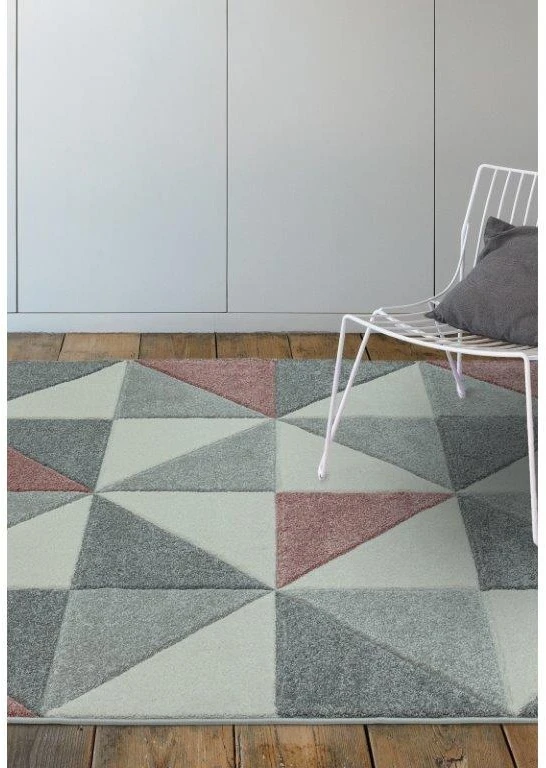 Asiatic Sketch Cubic SK05 Rug - Pink 2 Asiatic Sketch Cubic SK05 Rug - Pink - Image 2