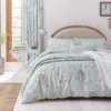 Sanderson Option Etchings & Roses Duck Egg Duvet Set