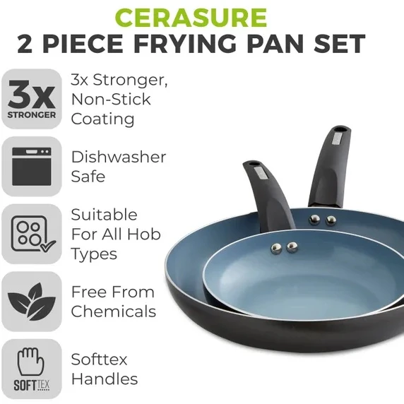 Tower Cerasure 2 Piece Frying Pan Set 2 Tower Cerasure 2 Piece Frying Pan Set - Image 2