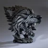Edge Wolf Bust Sculpture