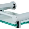 Showerdrape Infinity Glass Soap Dish - Chrome